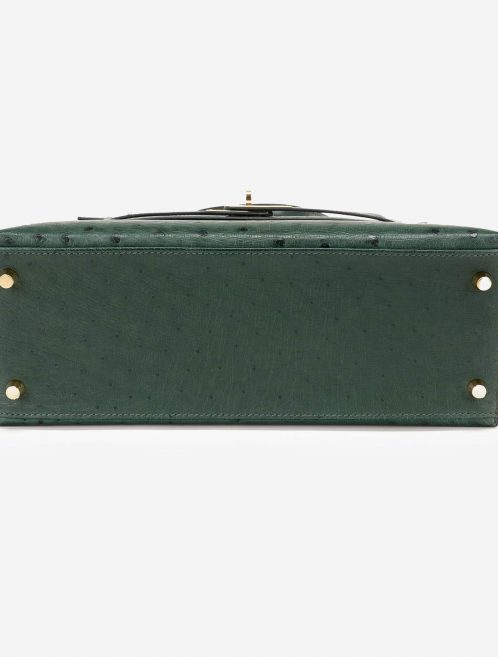 Hermès Kelly 28 HSS Ostrich Vert Titien/ Bleu Indigo