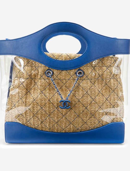 Chanel Shopper PVC / Straw Blue / Transparent