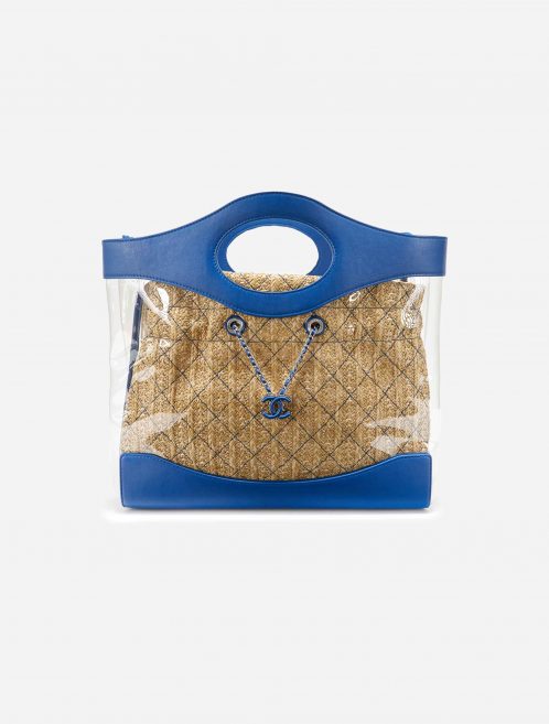 Chanel Shopper PVC / Straw Blue / Transparent