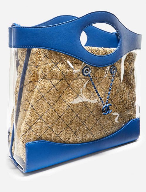 Chanel Shopper PVC / Straw Blue / Transparent
