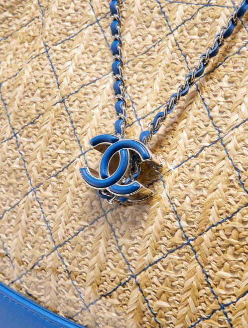 Chanel Shopper PVC / Straw Blue / Transparent