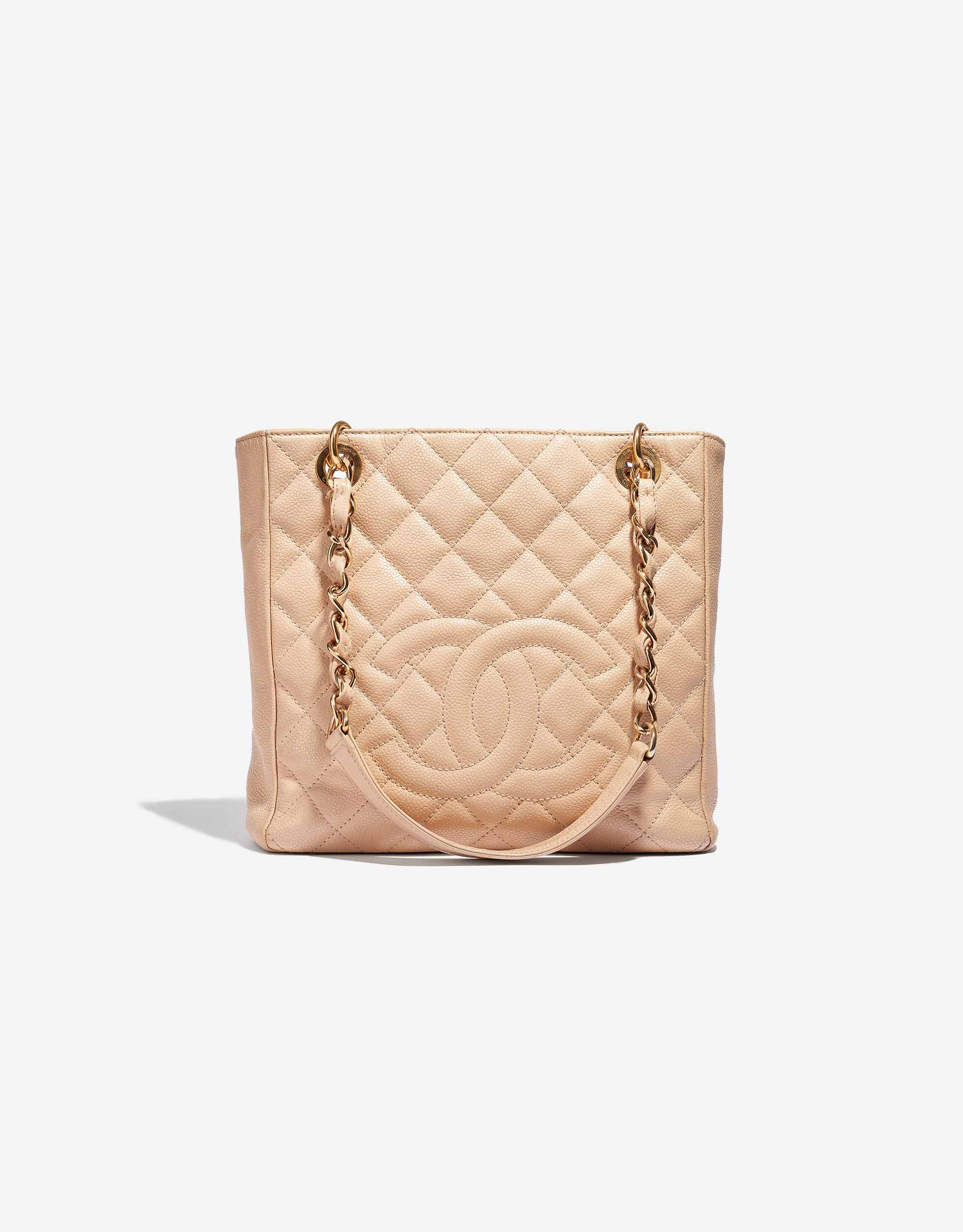 Chanel Petite Shopping Tote Caviar Beige | SACLÀB