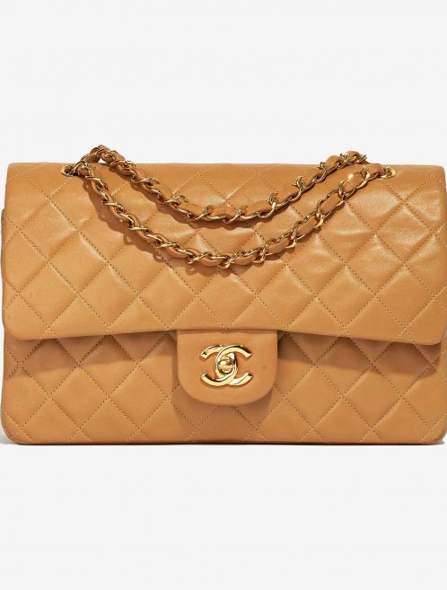 Pre-owned Chanel bag Timeless Medium Calf Beige Beige | Sell your designer bag on Saclab.com