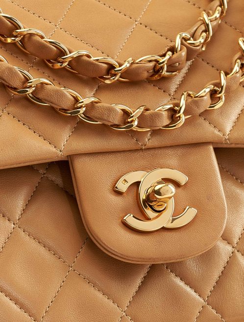 Pre-owned Chanel bag Timeless Medium Calf Beige Beige | Sell your designer bag on Saclab.com