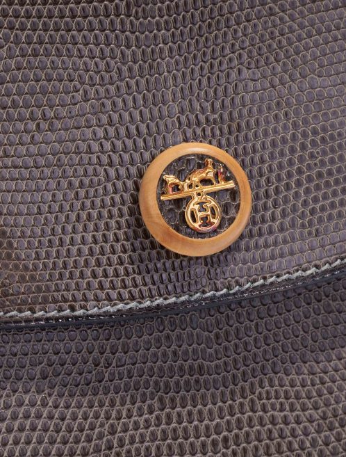 Hermès Rio Lizard Gris Fonce