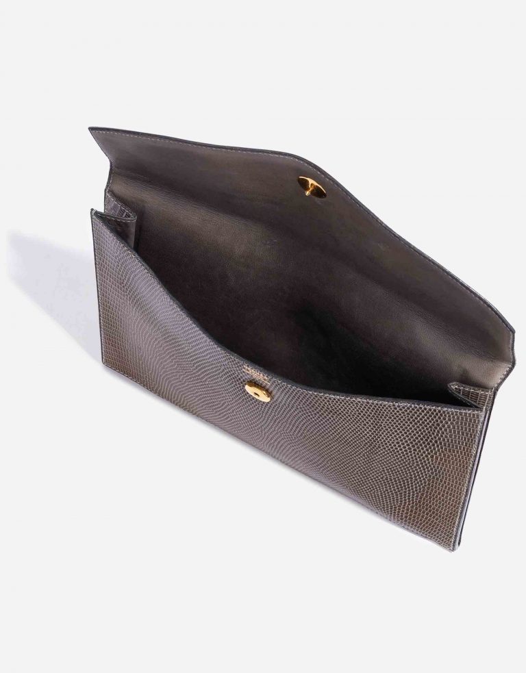 Hermès Rio Lizard Gris Fonce