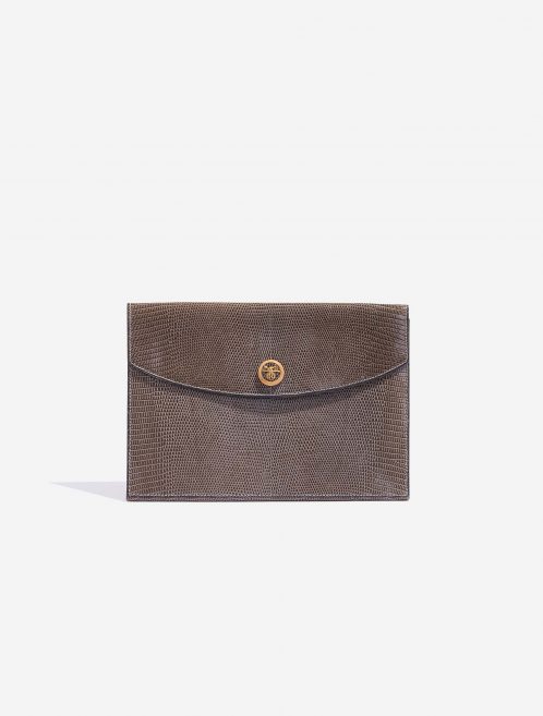 Hermès Rio Lizard Gris Fonce