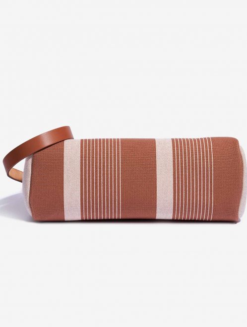 Hermès Herbag 31 Vache Hunter / Toile H Vibration Fauve / Ecru-Beige