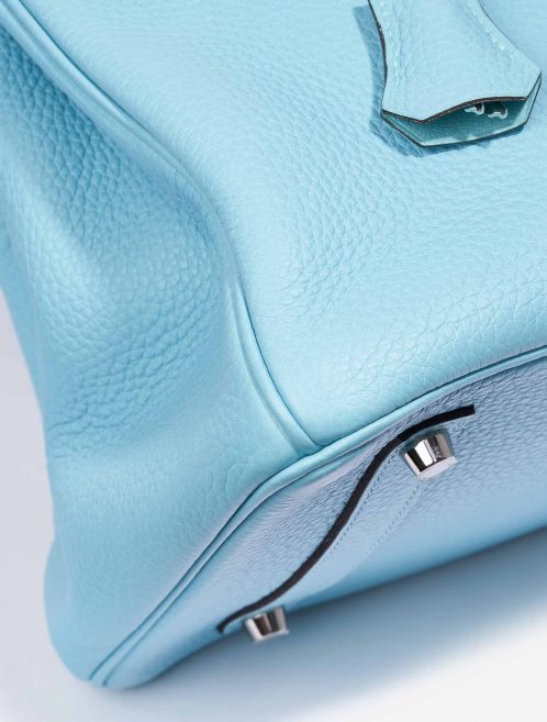 Hermès Birkin 35 Togo Blue Atoll Detail