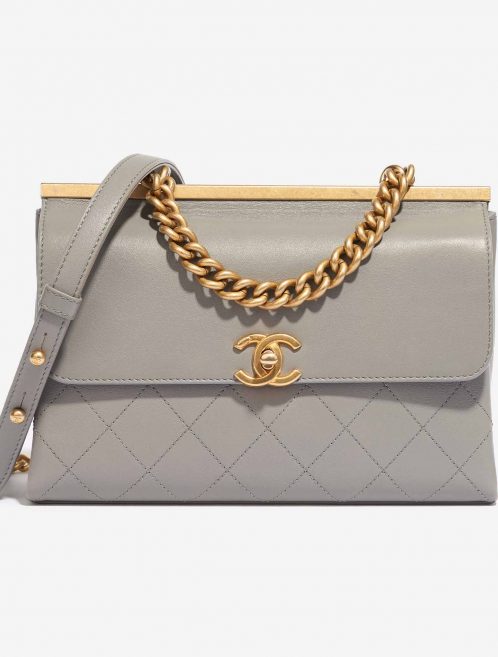 Chanel Timeless Chain Handle Lamb Grey