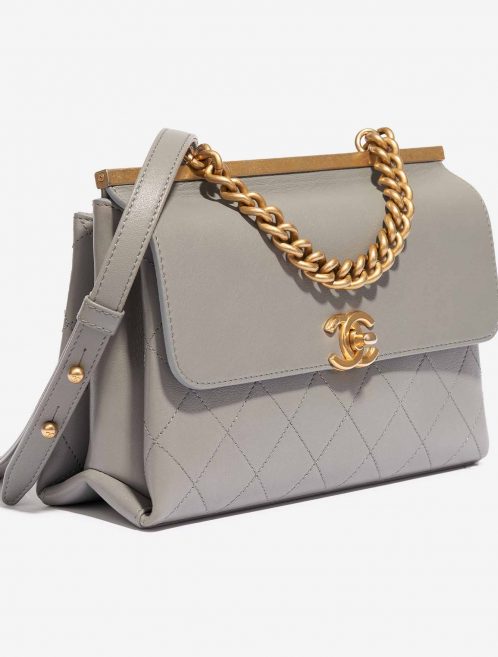 Chanel Timeless Chain Handle Lamb Grey