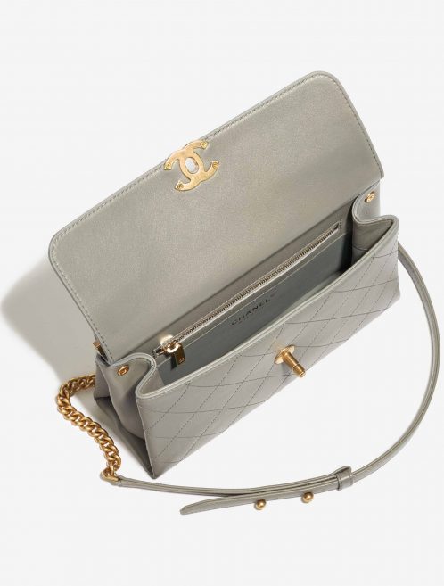 Chanel Timeless Chain Handle Lamb Grey