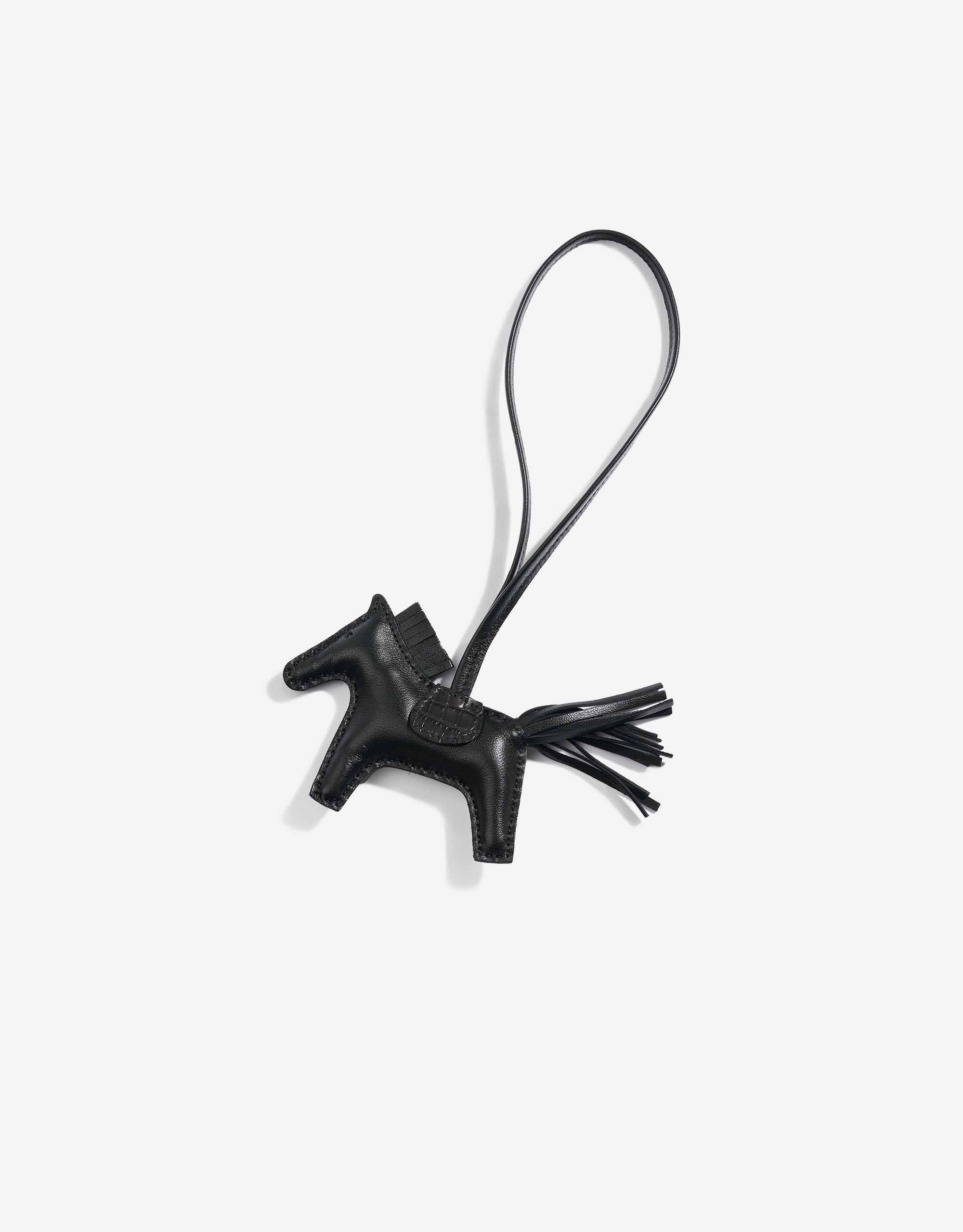 HERMES Rodeo PM キーホルダー Rodeo Robeo Rock PM charm - Black | Hermès Mainland China