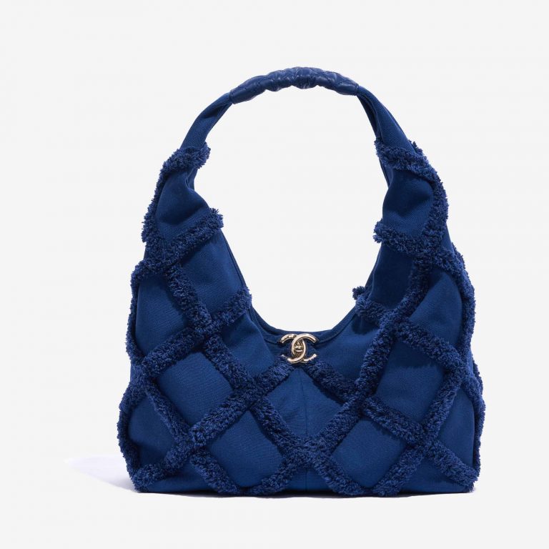 Chanel Hobo Large Cotton/ Calf Navy