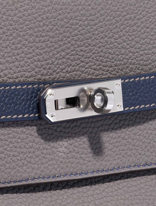 Hermès Kelly Depeche 34 Clemence Gris Mouette / Blue Nuit