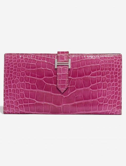 Hermès Wallet Bearn Fuchsia Alligator