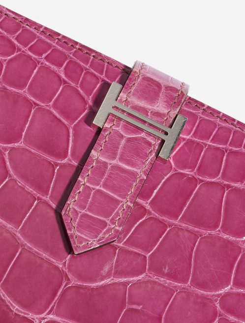 Pre-owned Hermès bag Wallet Bearn Fuchsia Alligator | Sell your designer bag on Saclab.com