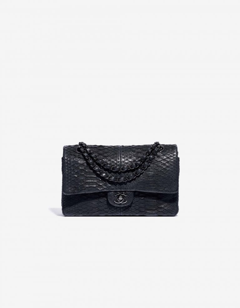 Chanel Timeless Medium Python So Black