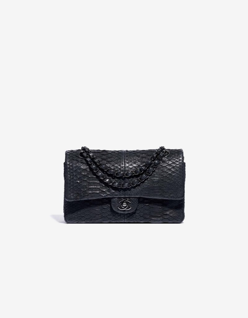 Chanel Timeless Medium Python So Black
