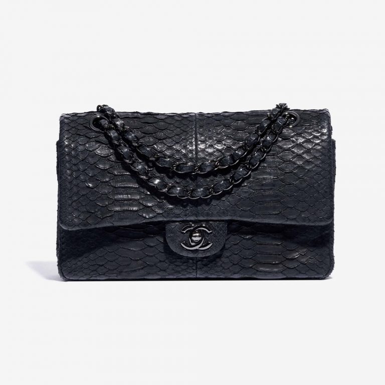 Chanel Timeless Medium Python So Black