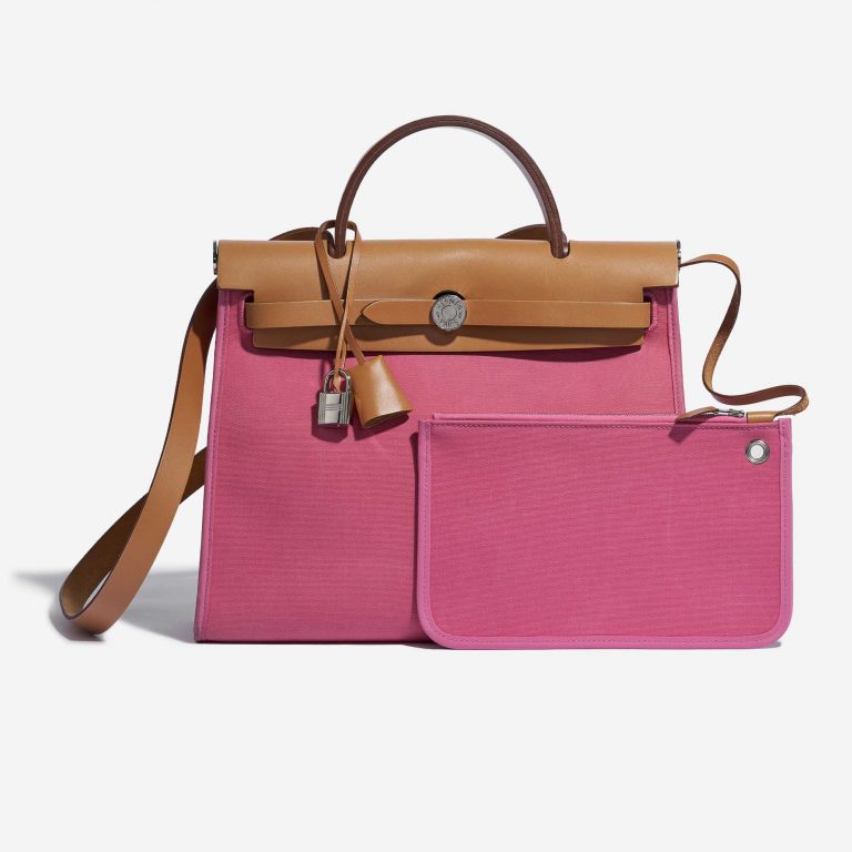 Hermès Herbag 31 Vache Hunter / Canvas Rose Hortensia
