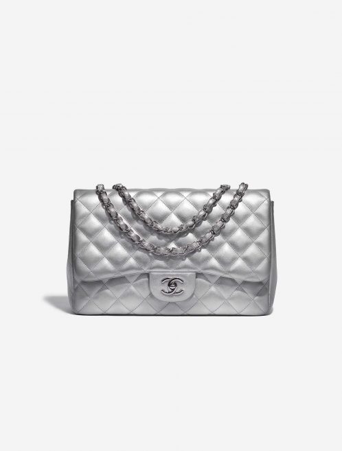 Chanel Timeless Jumbo Lamb Silver