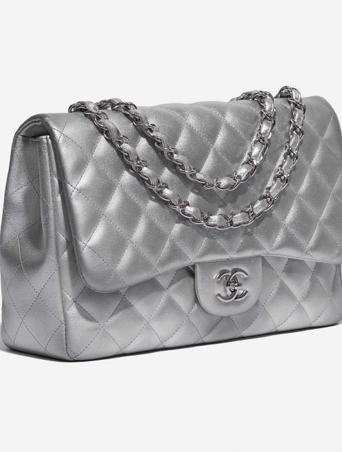 Chanel Timeless Jumbo Lamb Silver