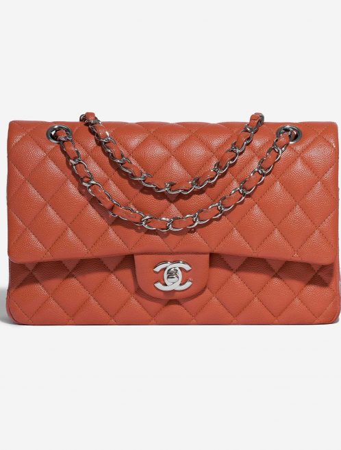 Chanel Timeless Medium Caviar Coral Red