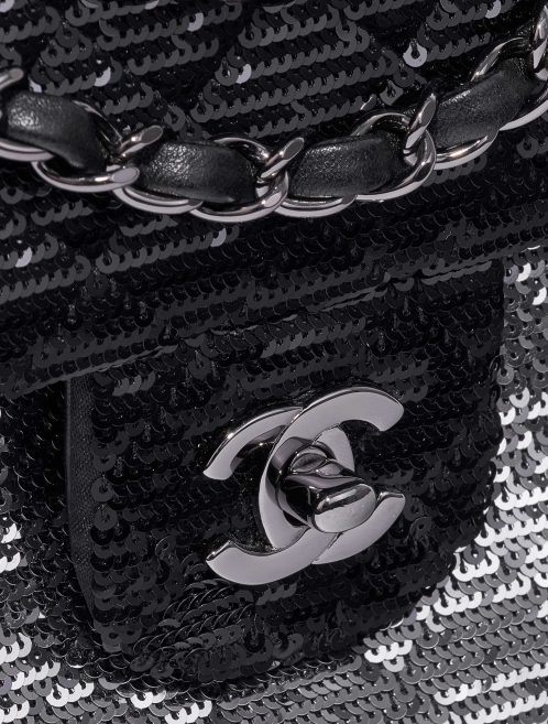 Chanel Timeless Medium Paillette Black / Silver