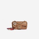 Chanel Timeless Cruise Charm Micro Lamb Camel