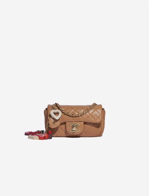 Chanel Timeless Cruise Charm Micro Lamb Camel