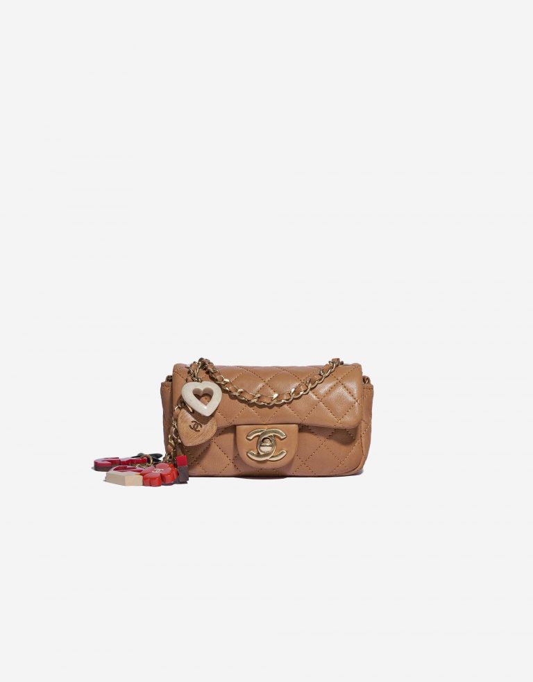 Chanel Timeless Cruise Charm Micro Lamb Camel