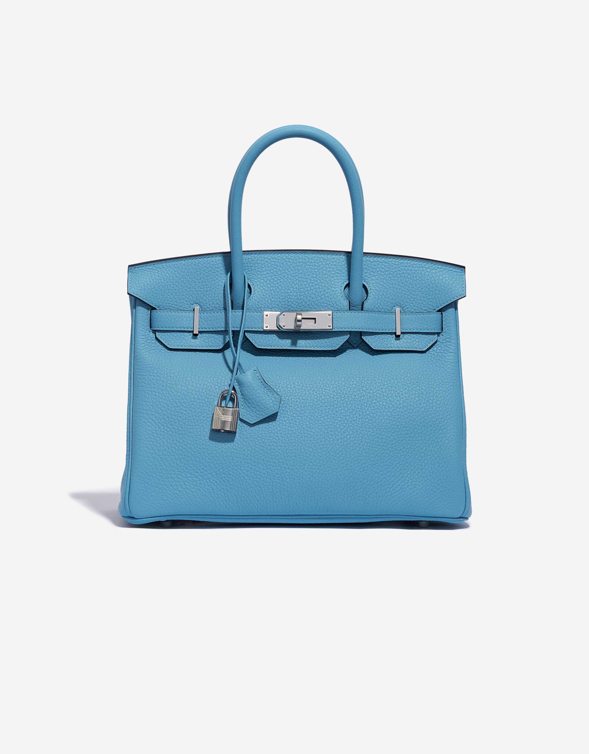 Hermès Birkin 30 Taurillion Clemence Blue du Nord | SACLÀB