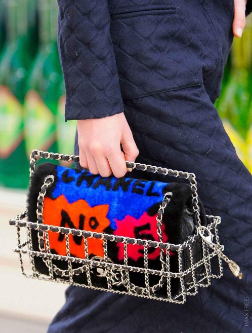 Chanel Timeless Maxi Shearling Pop Art No. 5 Runway
