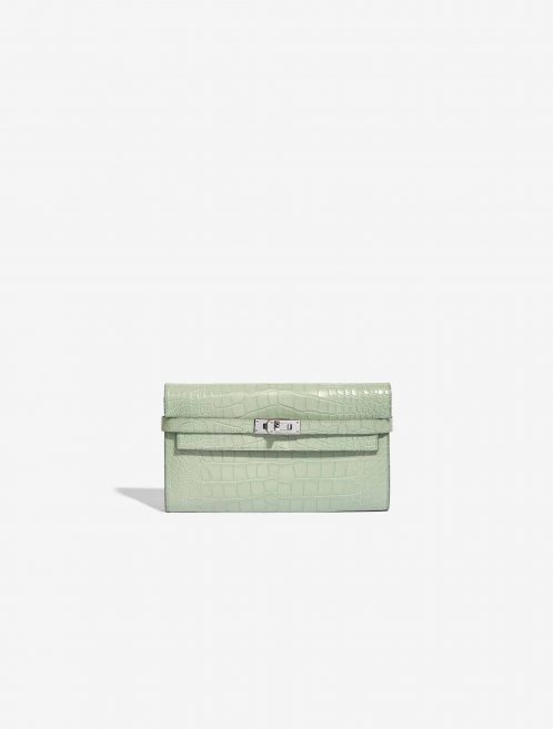 Hermès Kelly Long Wallet Alligator Matte Vert D'Eau