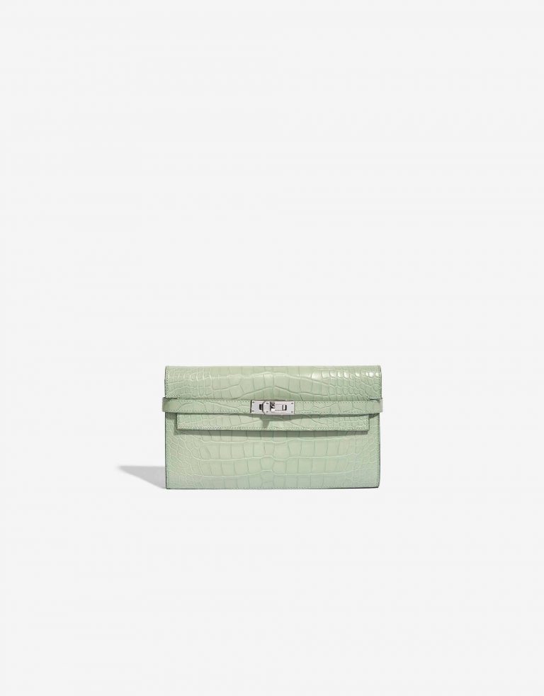 Hermès Kelly Long Wallet Alligator Matte Vert D'Eau