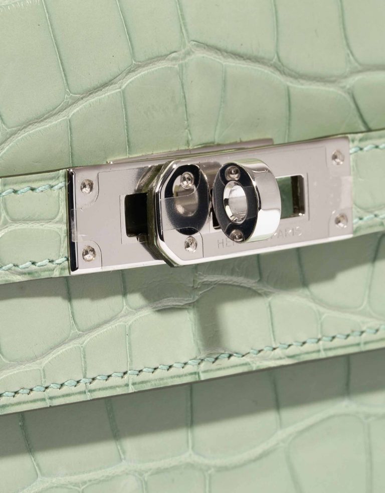Hermès Kelly Long Wallet Alligator Matte Vert D'Eau