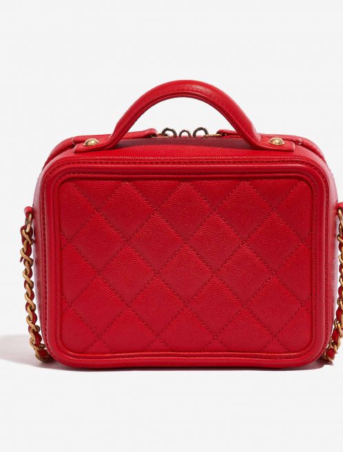 Chanel Vanity Case Small Caviar Red