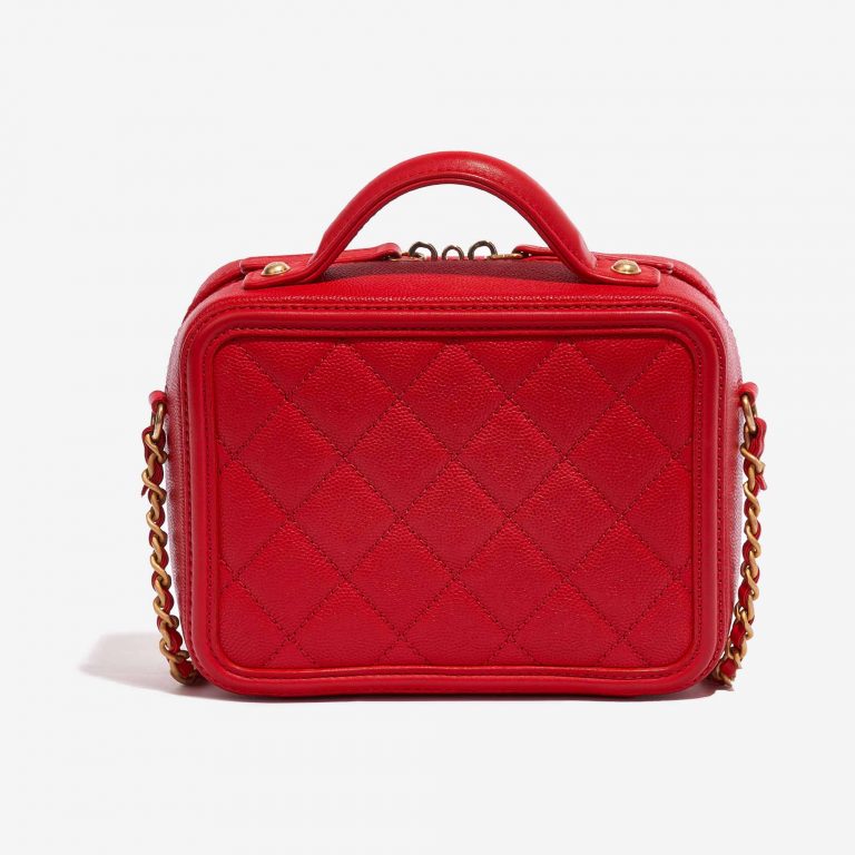 Chanel Vanity Case Small Caviar Red