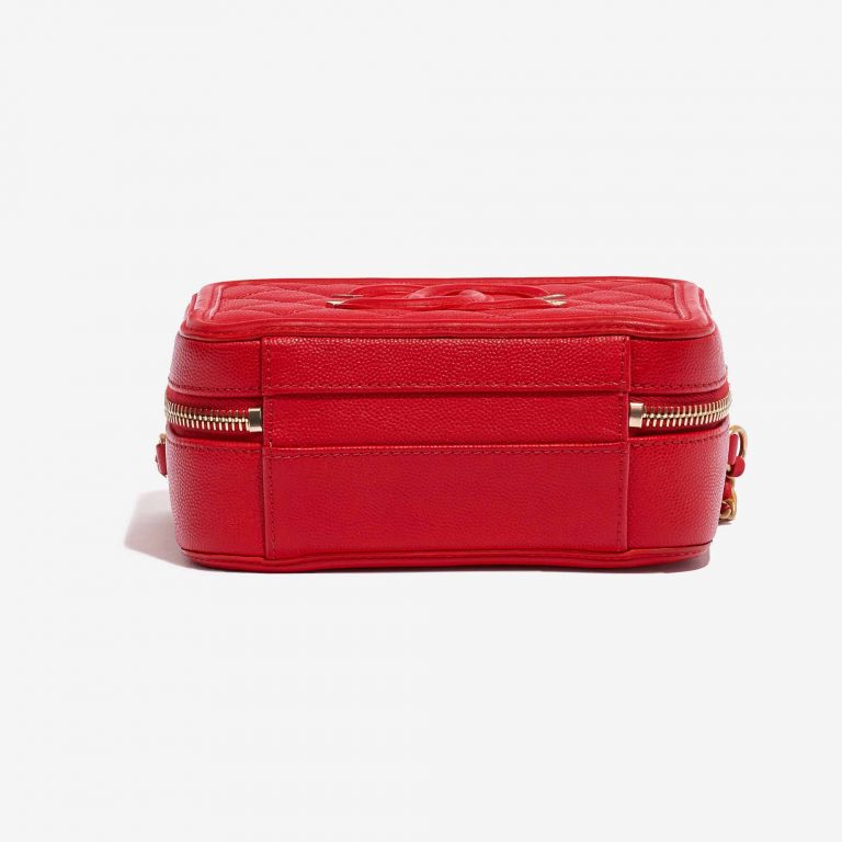 Chanel Vanity Case Small Caviar Red