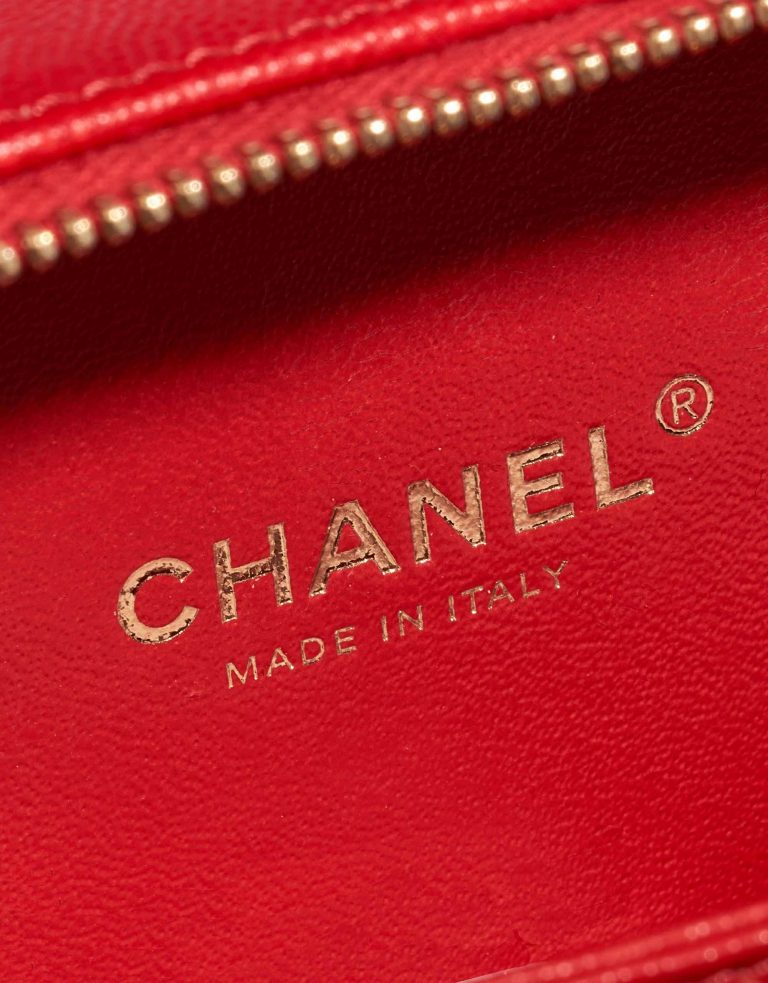 Chanel Vanity Case Small Caviar Red