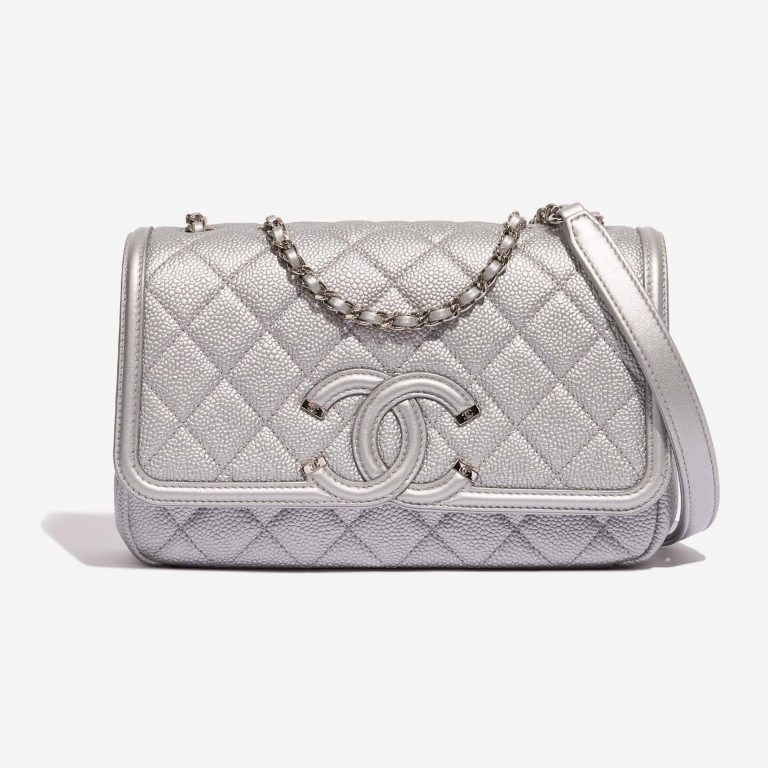 Chanel Filigree WOC Caviar Silver