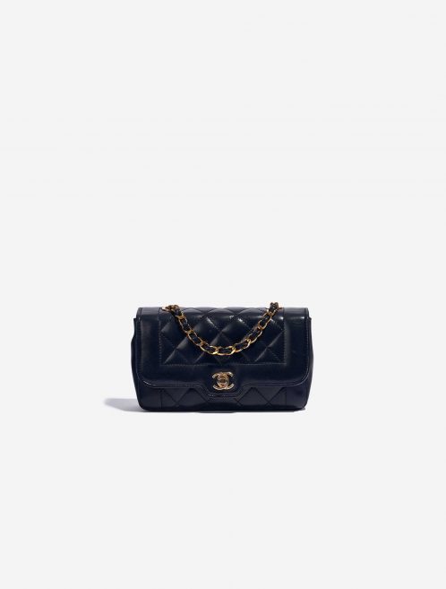 Chanel Diana Small Lamb Dark Blue