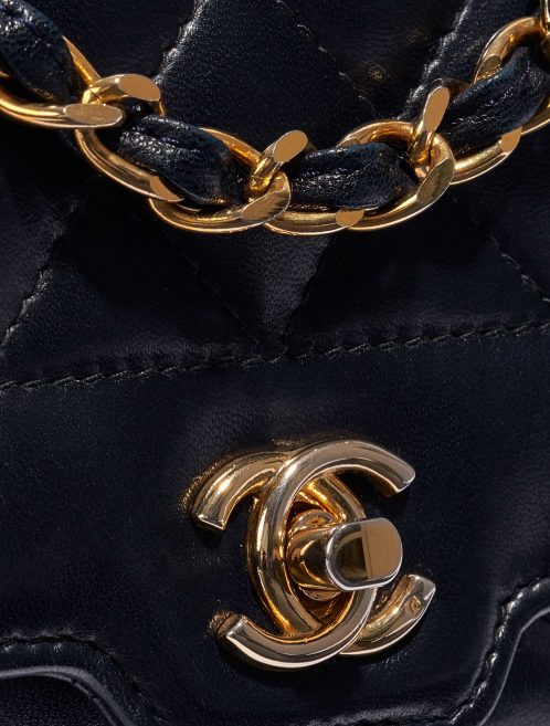 Chanel Diana Small Lamb Dark Blue