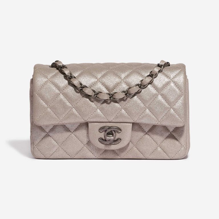 Chanel Timeless Mini Rectangular Goat Metallic Champagne