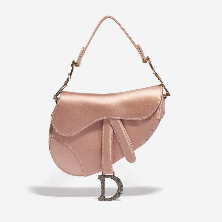 Dior Saddle Mini Satin Beige Rose