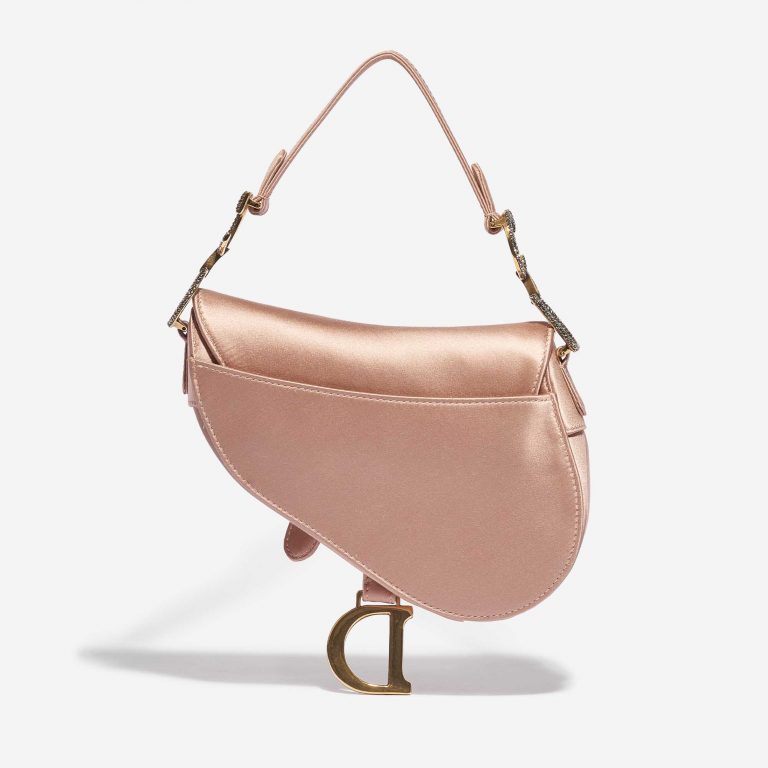 Dior Saddle Mini Satin Beige Rose