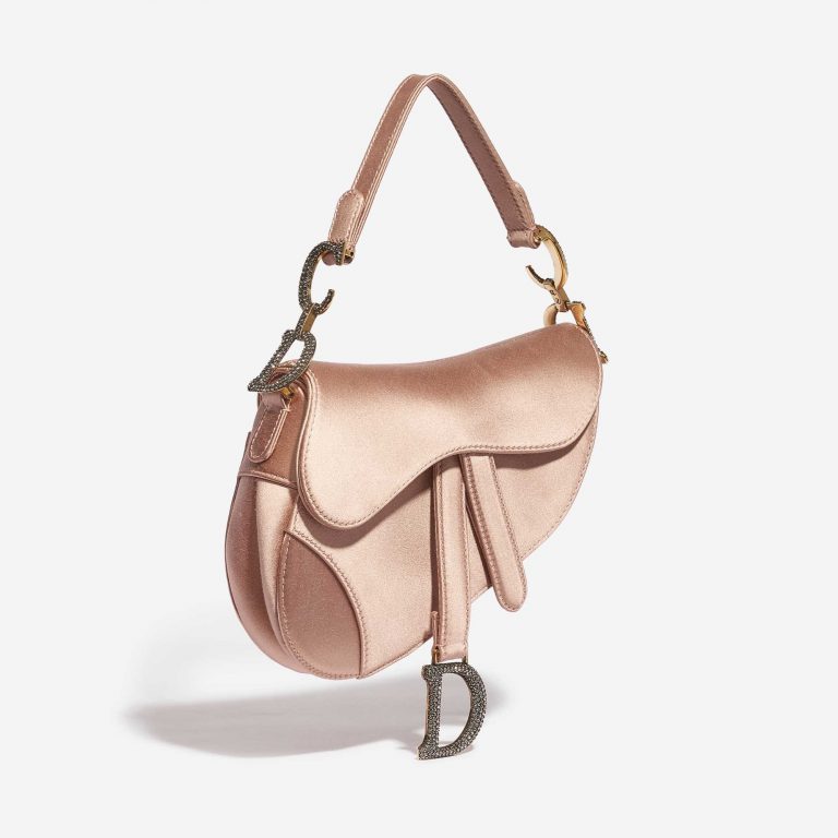 Dior Saddle Mini Satin Beige Rose