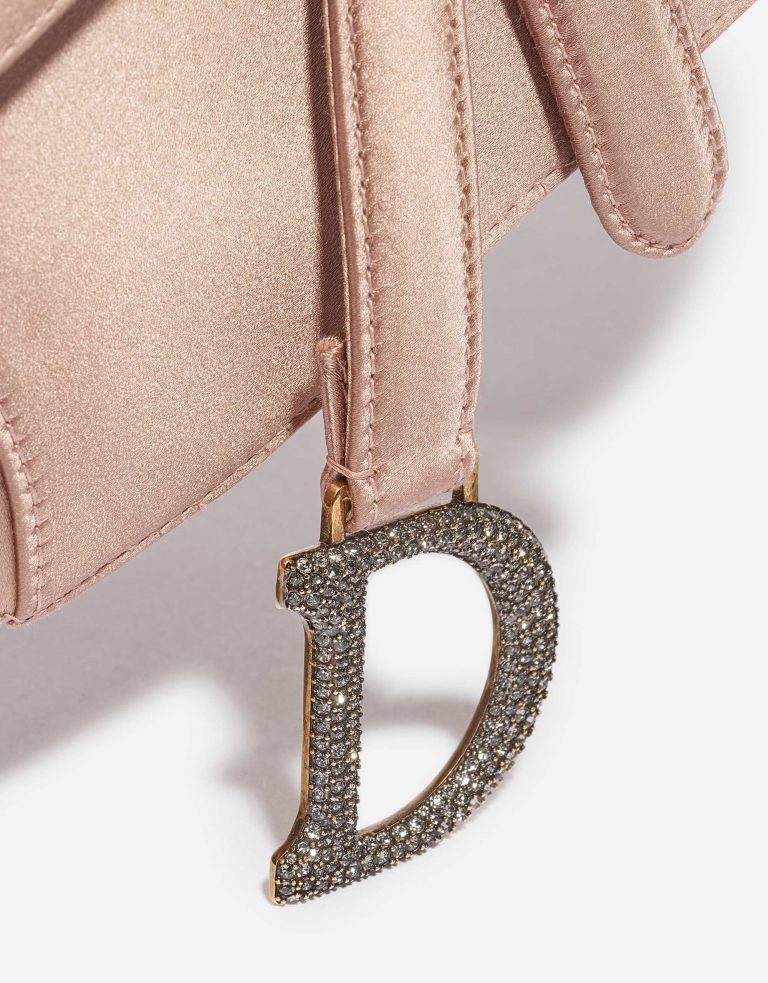 Dior Saddle Mini Satin Beige Rose