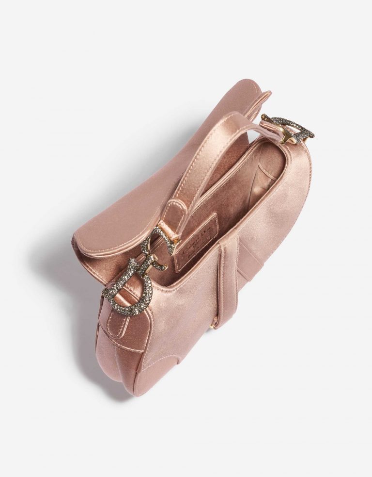 Dior Saddle Mini Satin Beige Rose